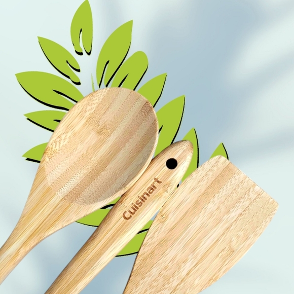 🆕️ Cuisinart 3 Piece Bamboo Tool Set - Picture 5 of 5